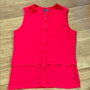 LIMITED Women’s Sleeveless Blouse Red Sz Small